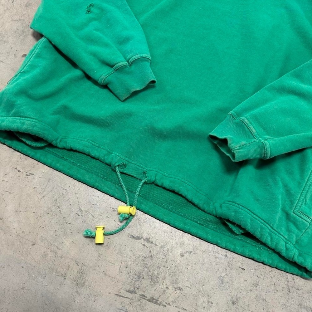 Vintage Oversized Faded Green Hoodie Skater Y2K Grunge - Picture 2 of 8